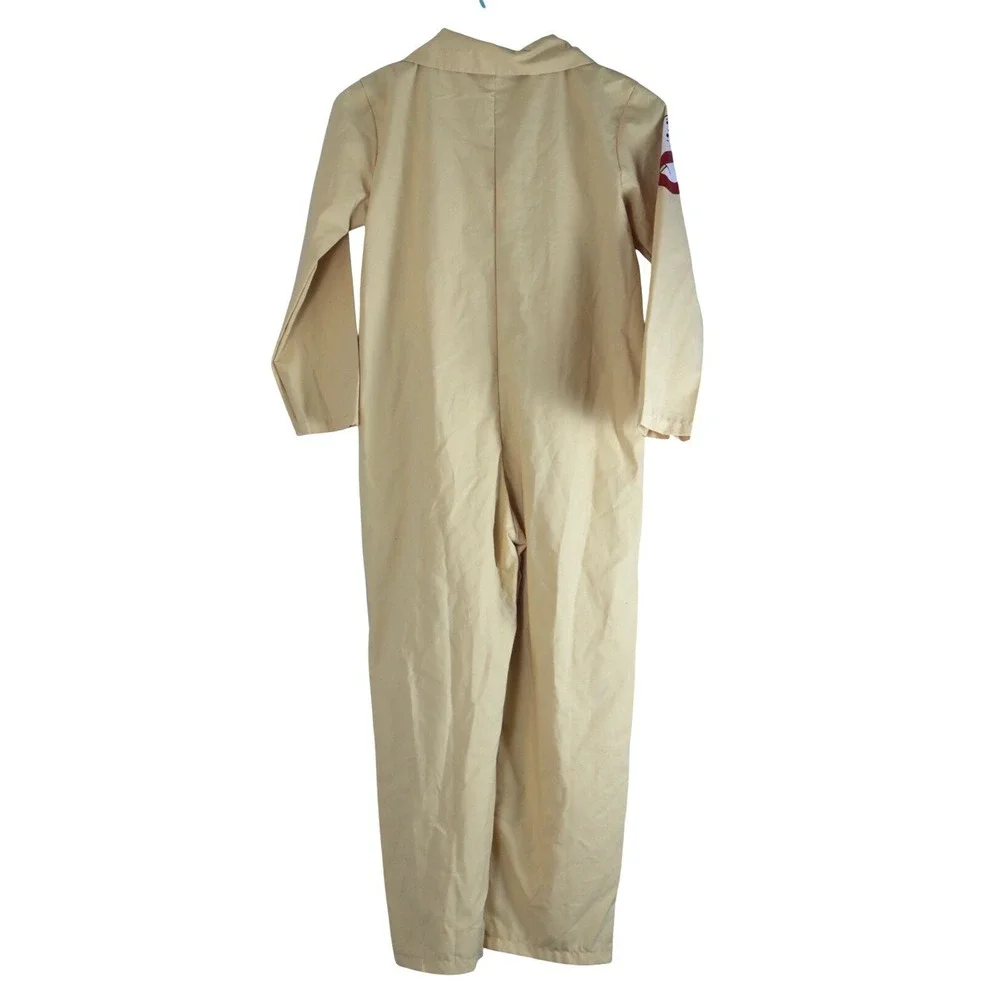 Rubies Ghostbusters Costume Flight Suit Tan Jumpsuit Kids Halloween Cosplay
